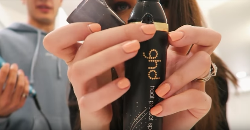 Jess Conte uses the GHD Heat Protect Spray