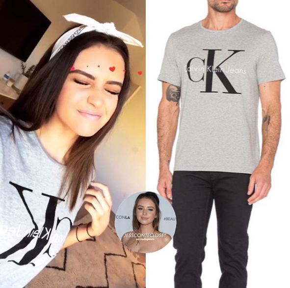 Jess Conte's CK gray shirt