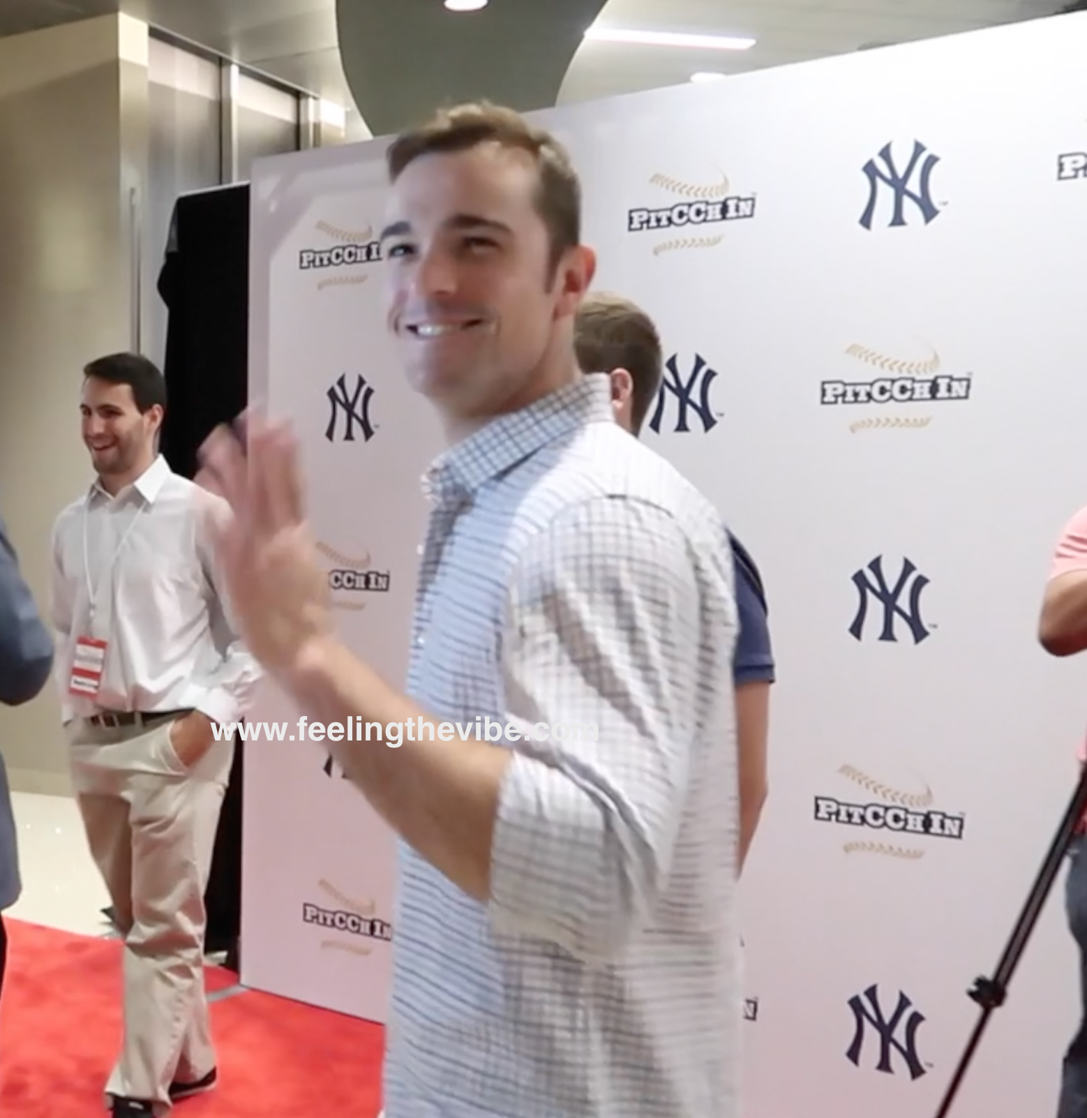 Pitcher, David Robertson at CC Sabathia's Charity Softball Game