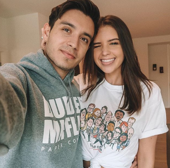 Jess Conte Wearing "The Office" Shirt