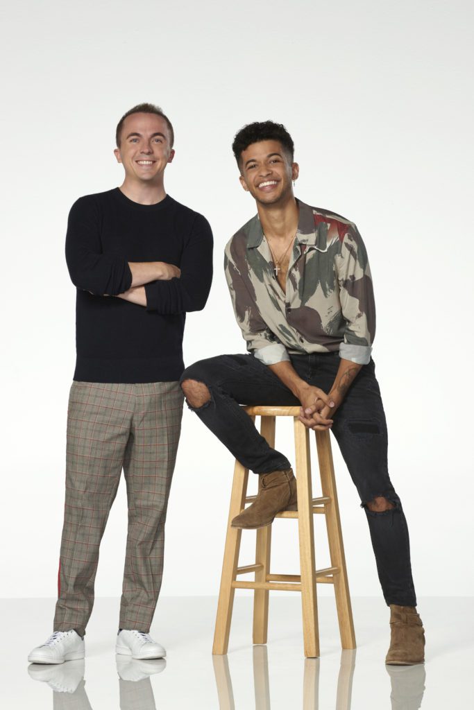 FRANKIE MUNIZ, JORDAN FISHER, HOSTS OF "DWTS: JUNIOR"