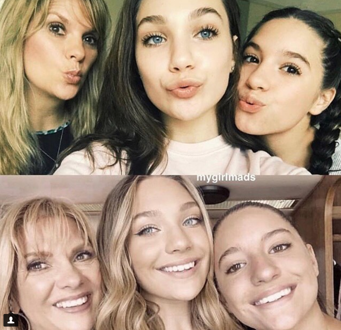 Maddie Ziegler, MacKenzie Ziegler, Melissa Gisoni Together