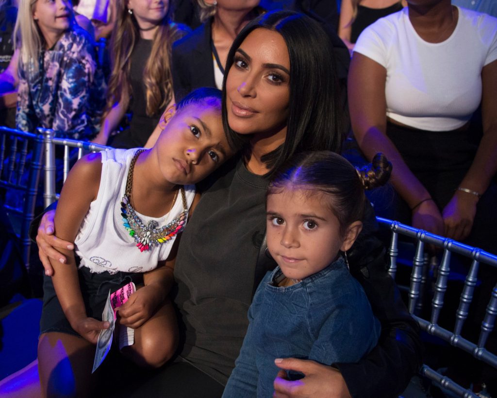 Kim Kardashian, North West, and Penelope Disick at Dancing with the Stars Juniors