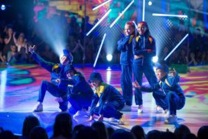 Jason Maybaum and Elliana Walmsley on new episode of "DWTS: Juniors"