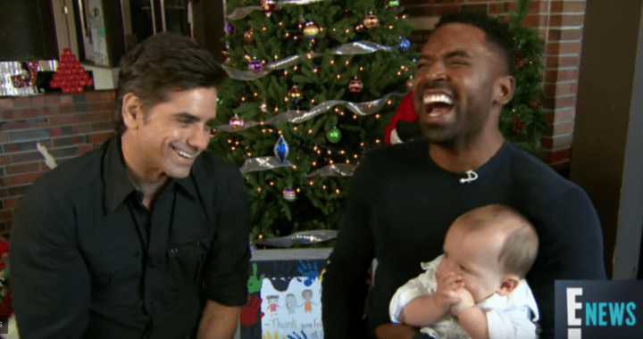 John Stamos on E News Interview with Baby Billy