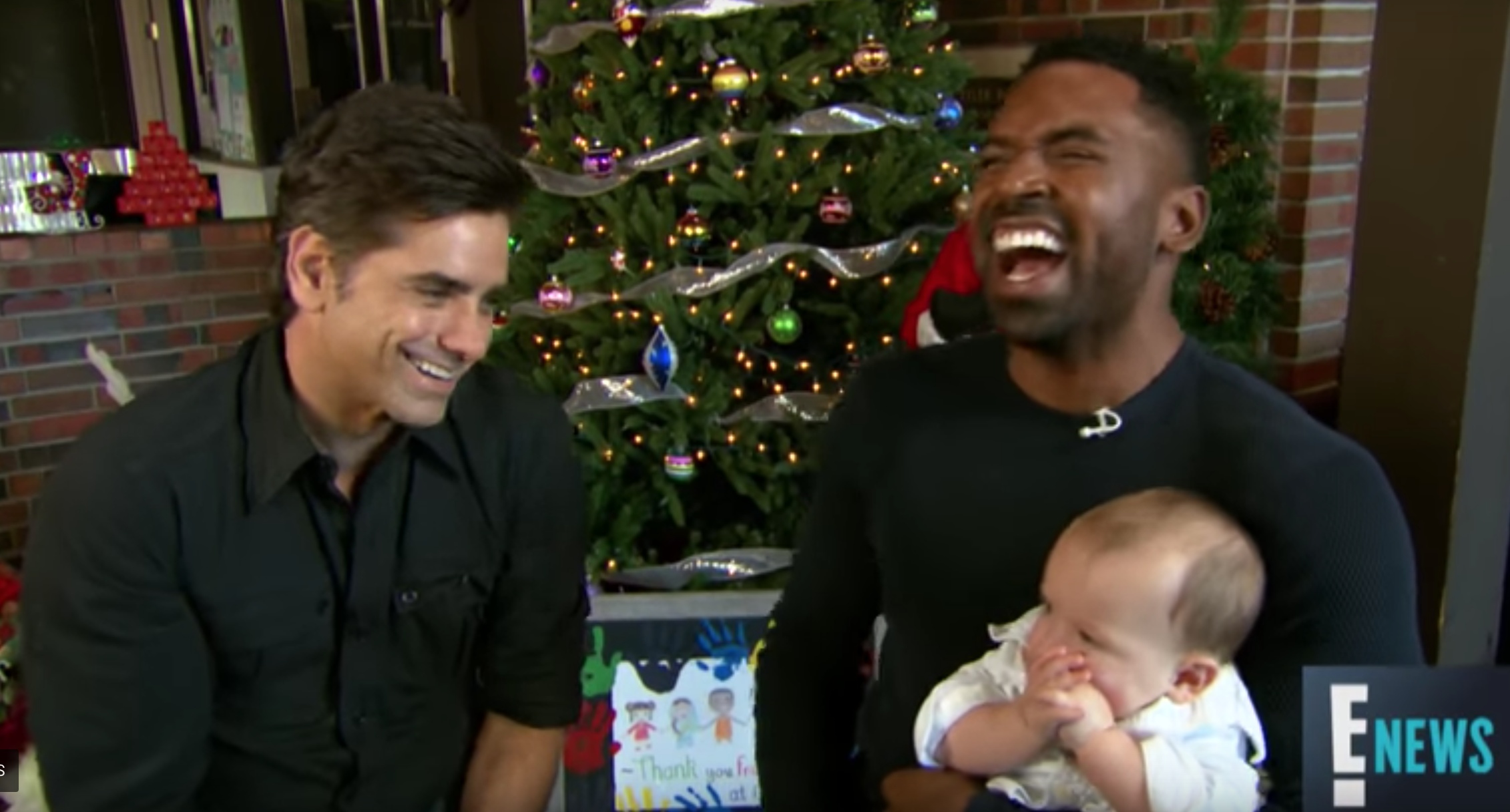 John Stamos on E News Interview with Baby Billy