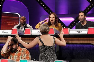 HORATIO SANZ, KENAN THOMPSON, JILLIAN BELL, ELLIE KEMPER, TYLER HOECHLIN ON ABC'S MATCH GAME