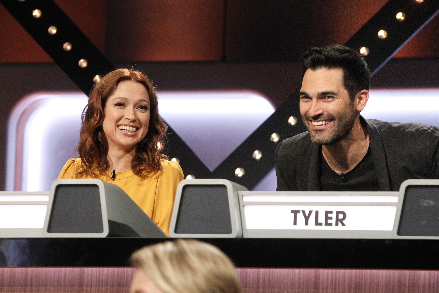 Ellie Kemper and Tyler Hoechlin on ABC's Match Game January 9, 2019