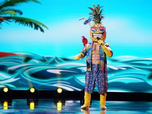The Masked Singer Pineapple Costume on Episode 2
