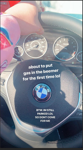 Jojo Siwa S Instagram Story Bts Of Filming Driving Video