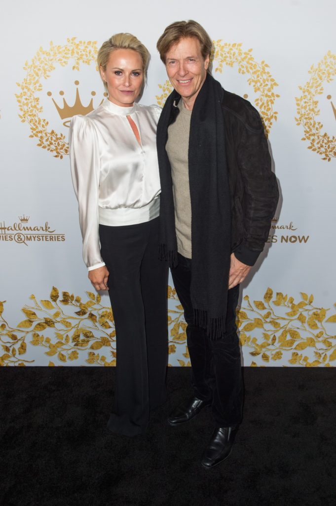Josie Bissett and Jack Wagner at the 2019 Hallmark Channel TCA's