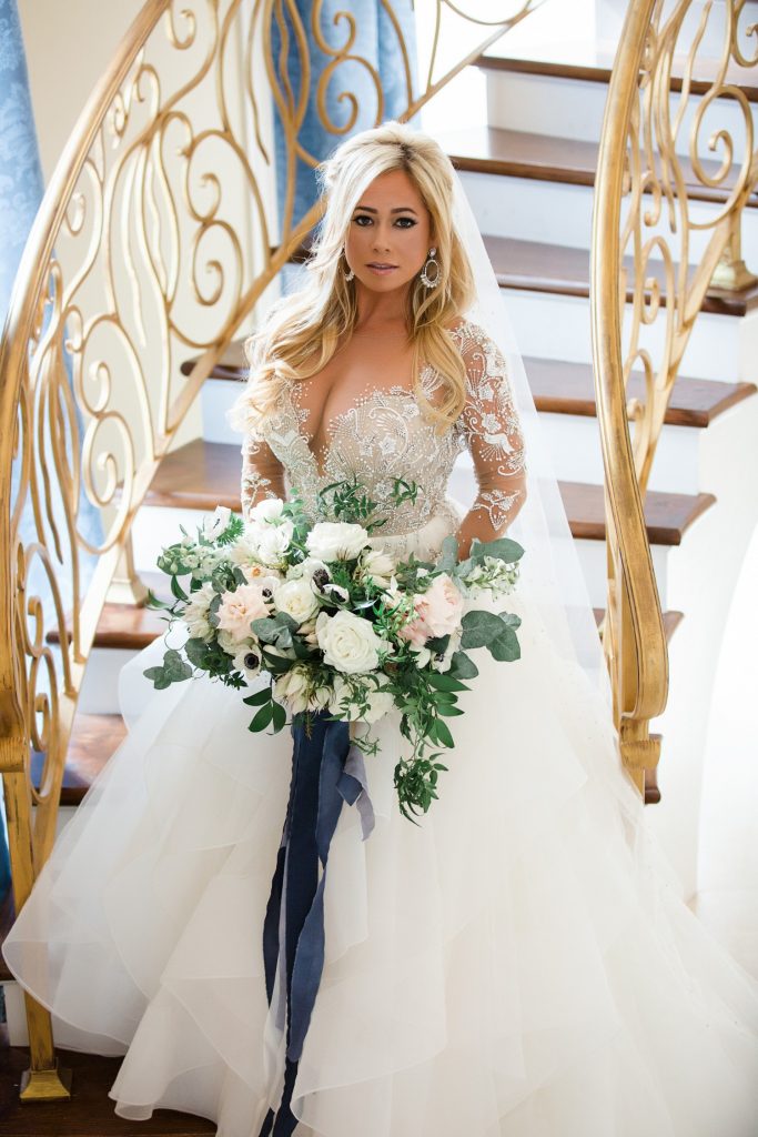 Sabrina Bryan in Custom Hayley Page Wedding Dress
