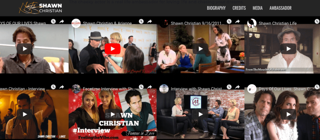 Shawn Christian Official Website 