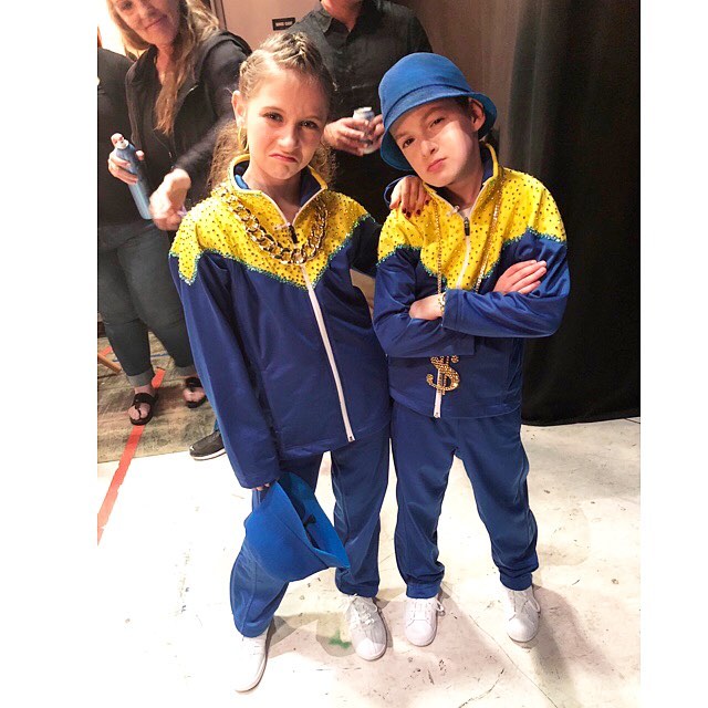 Elianna Walmsley and Jason Maybaum from DWTS Juniors