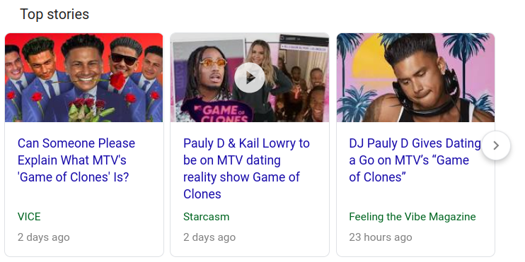 Pauly D article in Google News