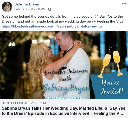 Sabrina Bryan Announces Interview with Feeling the Vibe