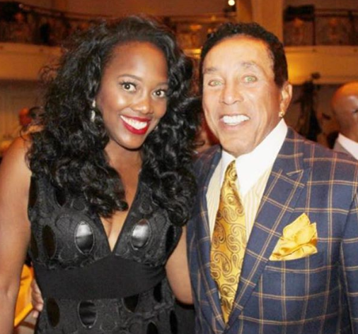 Beth Griffith-Manley and Smokey Robinson