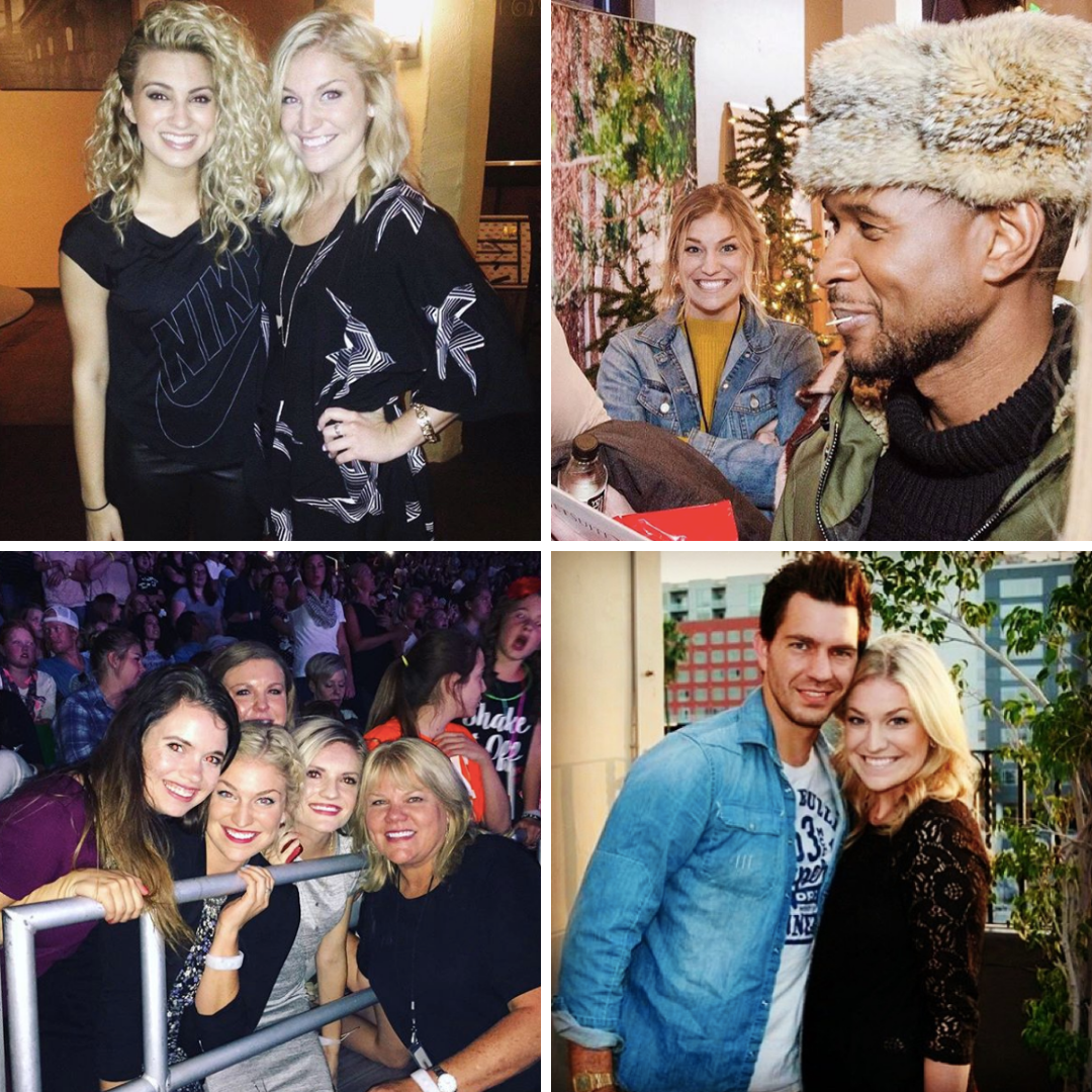 Usher, Tori Kelly, Andy Grammer, Taylor Swift's mom, Ashley Hess,