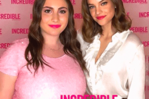 Barbara Palvin and fan in NYC 2019