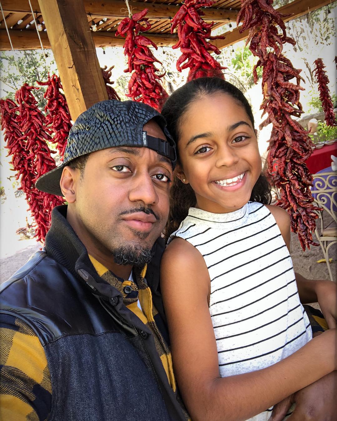 Jaleel White and His Daughter Samaya