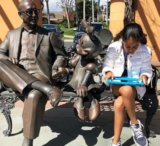 Jaleel White's Daughter Samaya at Walt Disney Studios in 2019.