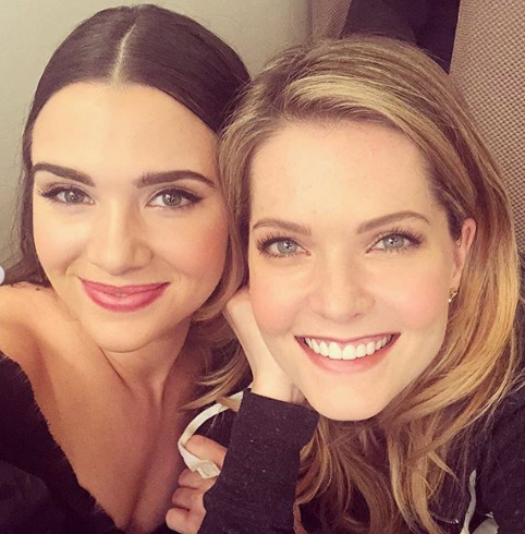 Meghann Fahy and Katie Stevens from 'The Bold Type'