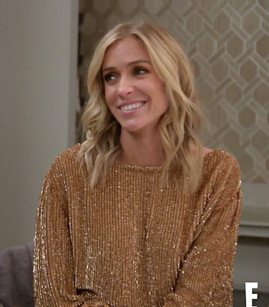 Kristin Cavallari sparkle gold dress from Very Cavallari