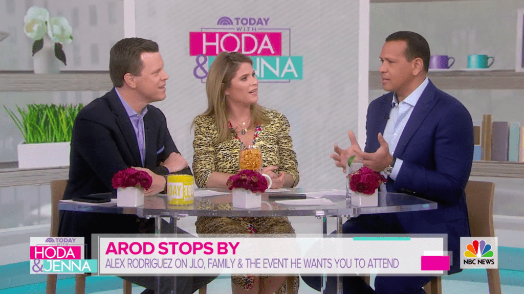 Alex Rodriguez, Today with Hoda and Jenna,