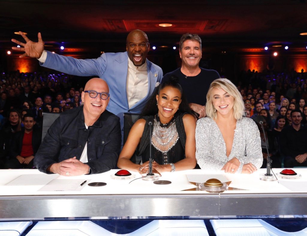 Terry Crews, Simon Cowell Howie Mandel, Gabrielle Union-Wade, Julianne Hough, America's Got Talent,