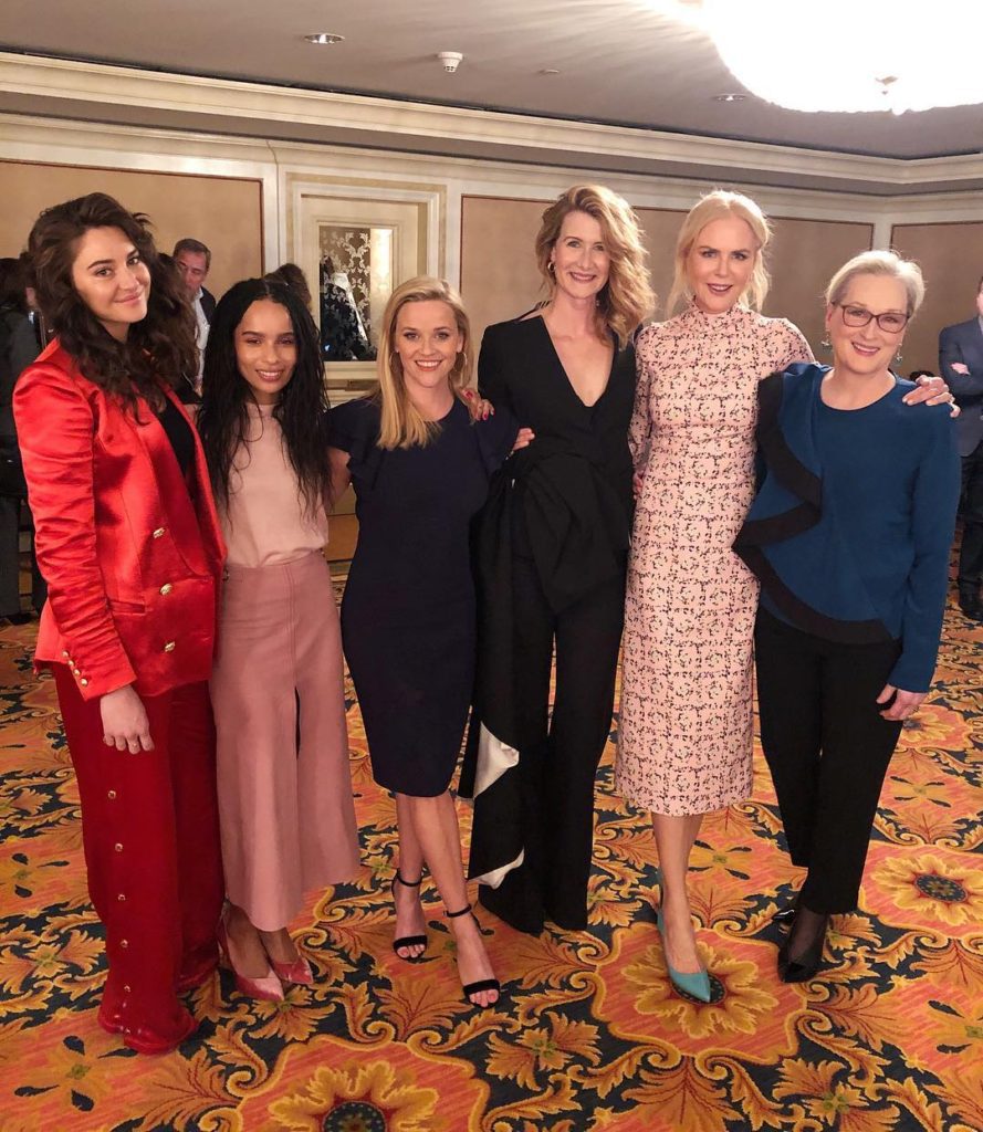 Shailene Woodley, Zoë Kravitz, Reese Witherspoon, Laura Dern, Nicole Kidman, Meryl Streep, Big Little Lies