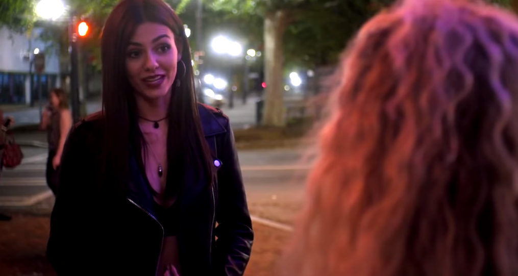 Victoria Justice in Summer Night