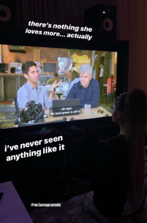 Ariana Grande watching 'Catfish'