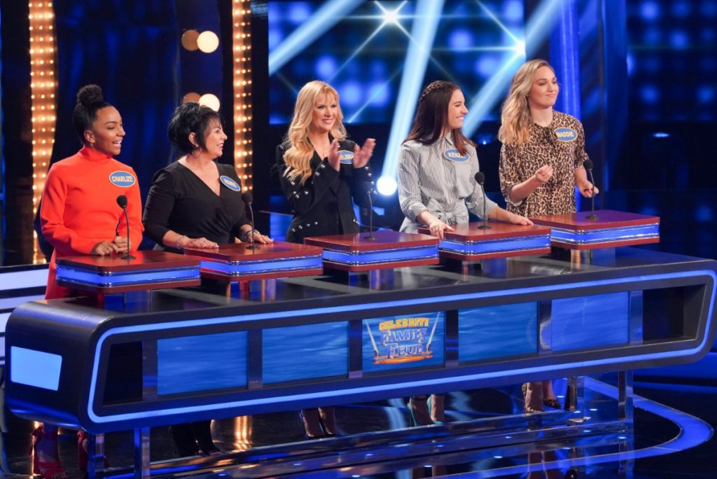 Maddie and Mackenzie on Celebrity Family Feud 2019