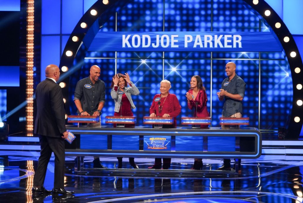 Boris Kodjoe and Nicole Ari Parker on Celebrity Family Feud