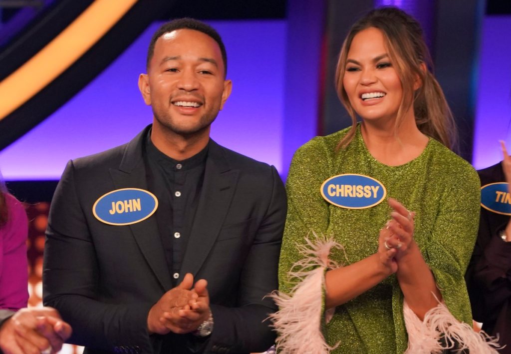 John Legend Shares How He Met Wife, Chrissy Teigen on Celebrity Family Feud