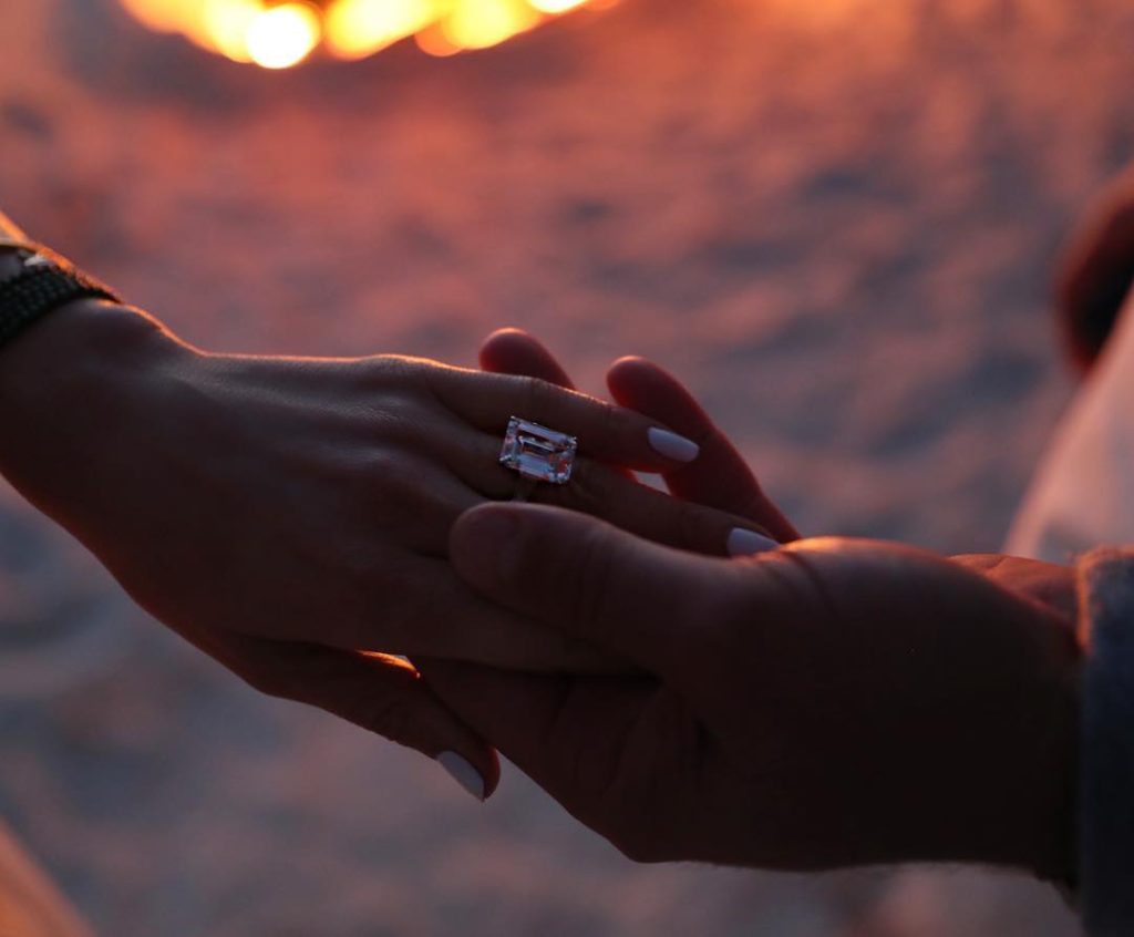 Jennifer Lopez's engagement ring to Alex Rodriguez