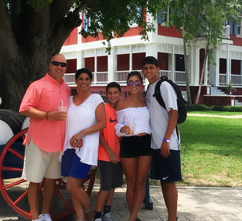 Kayla Puzas and family on vacation
