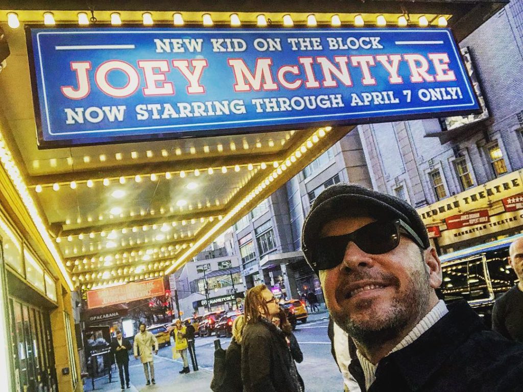 Donnie Wahlberg at the Waitress Musical