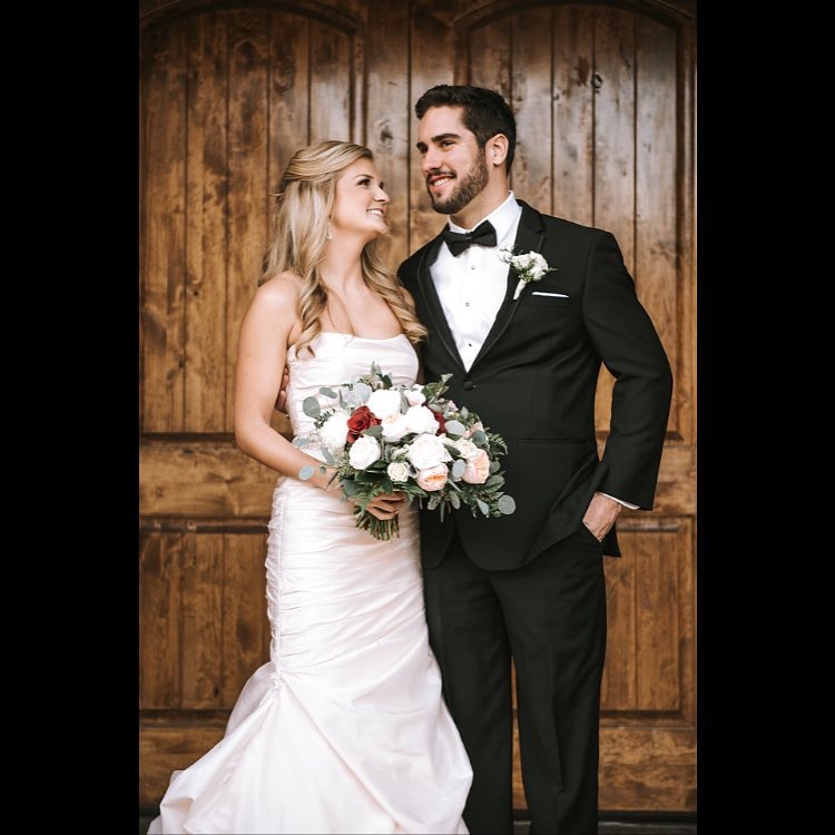 Mike Tauchman's wedding photo