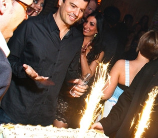 Jordan Knight celebrating his 40th birthday at Foxwoods