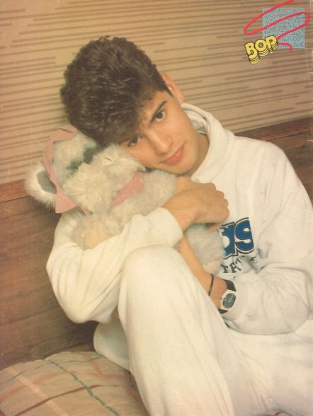 Jordan Knight in vintage Bop Magazine