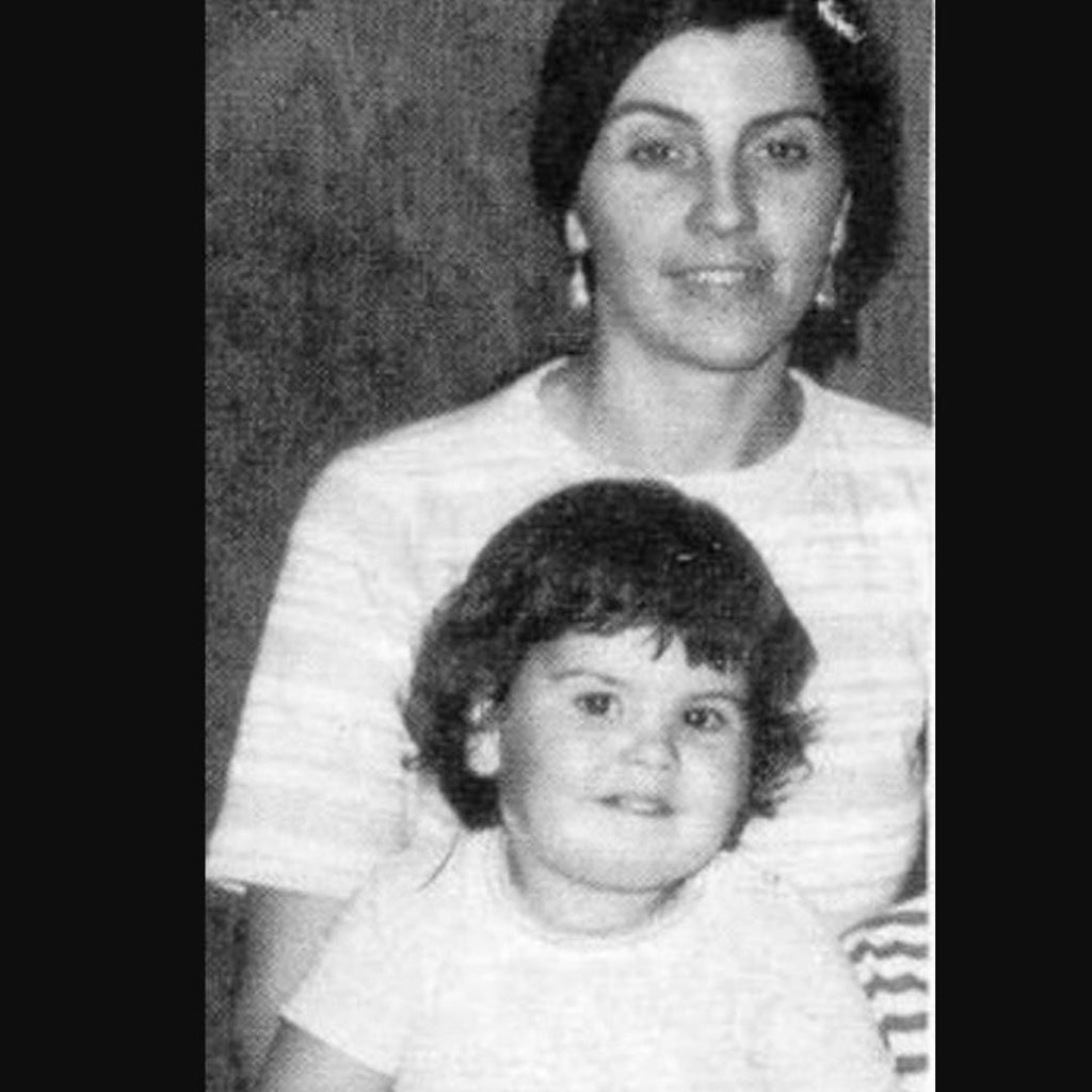 Jordan Knight as a baby with his mother Marlene