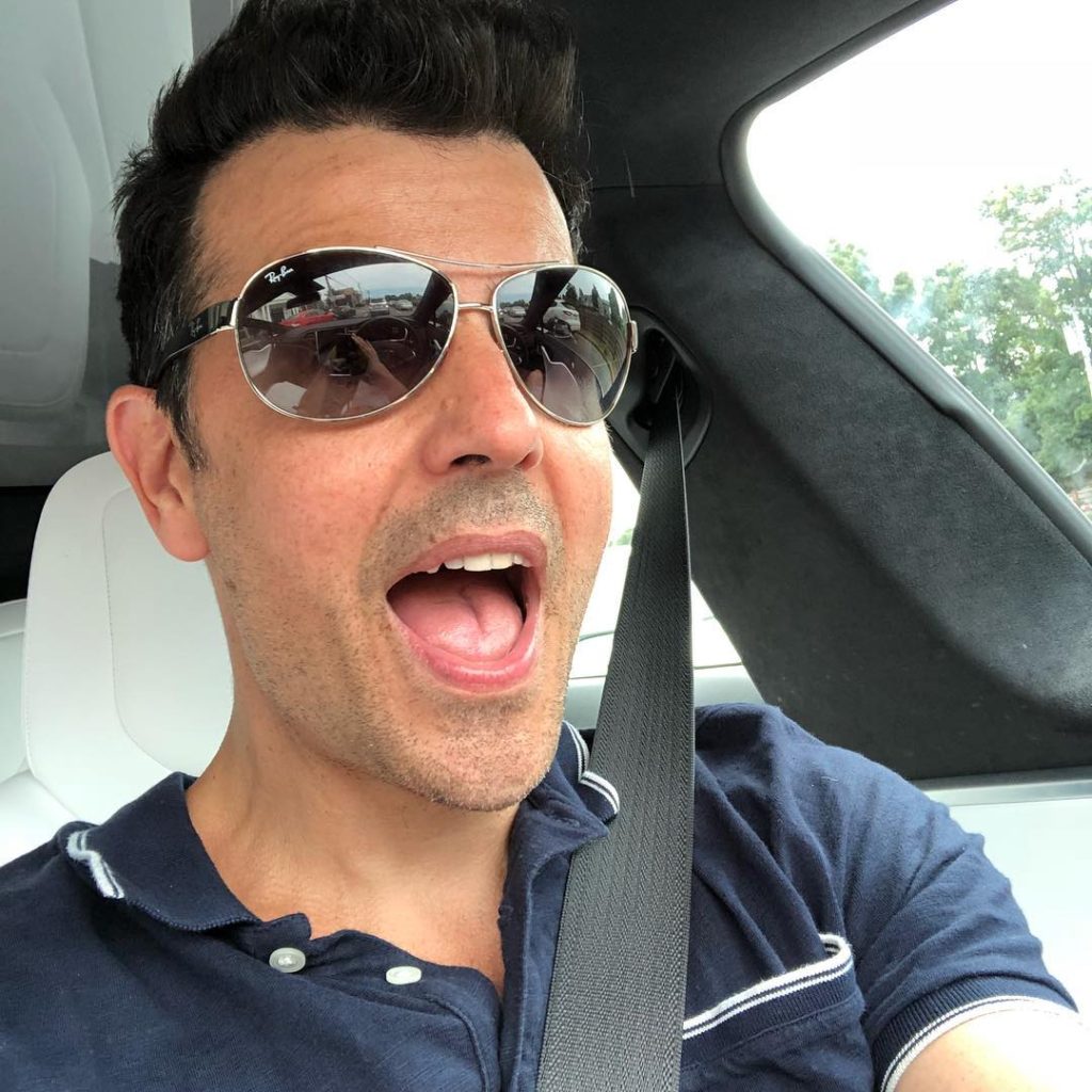 Jordan Knight car selfie