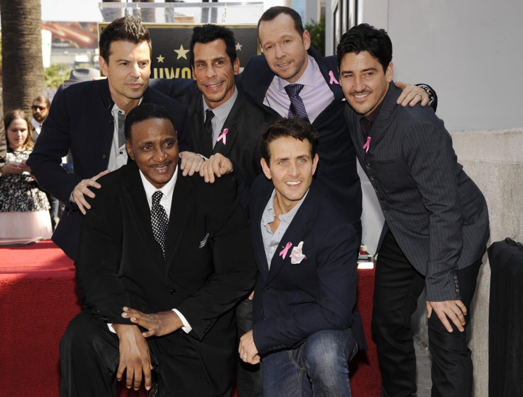 Maurice Starr with NKOTB Hollywood Walk of Fame