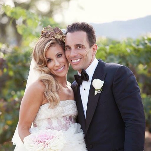 Sebastian Maniscalco and wife Lana Gomez wedidng photo