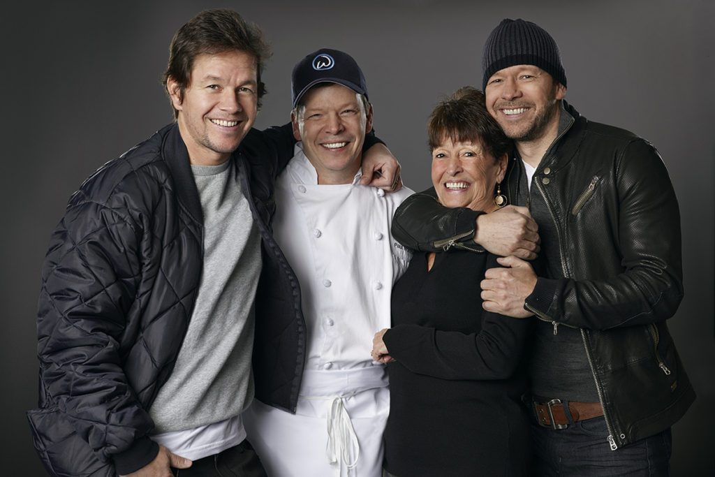 Mark, Paul, Alma, and Donnie Wahlberg