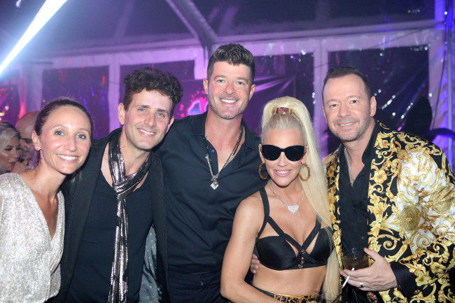 Donnie Wahlberg's 50th birthday with Joey McIntyre