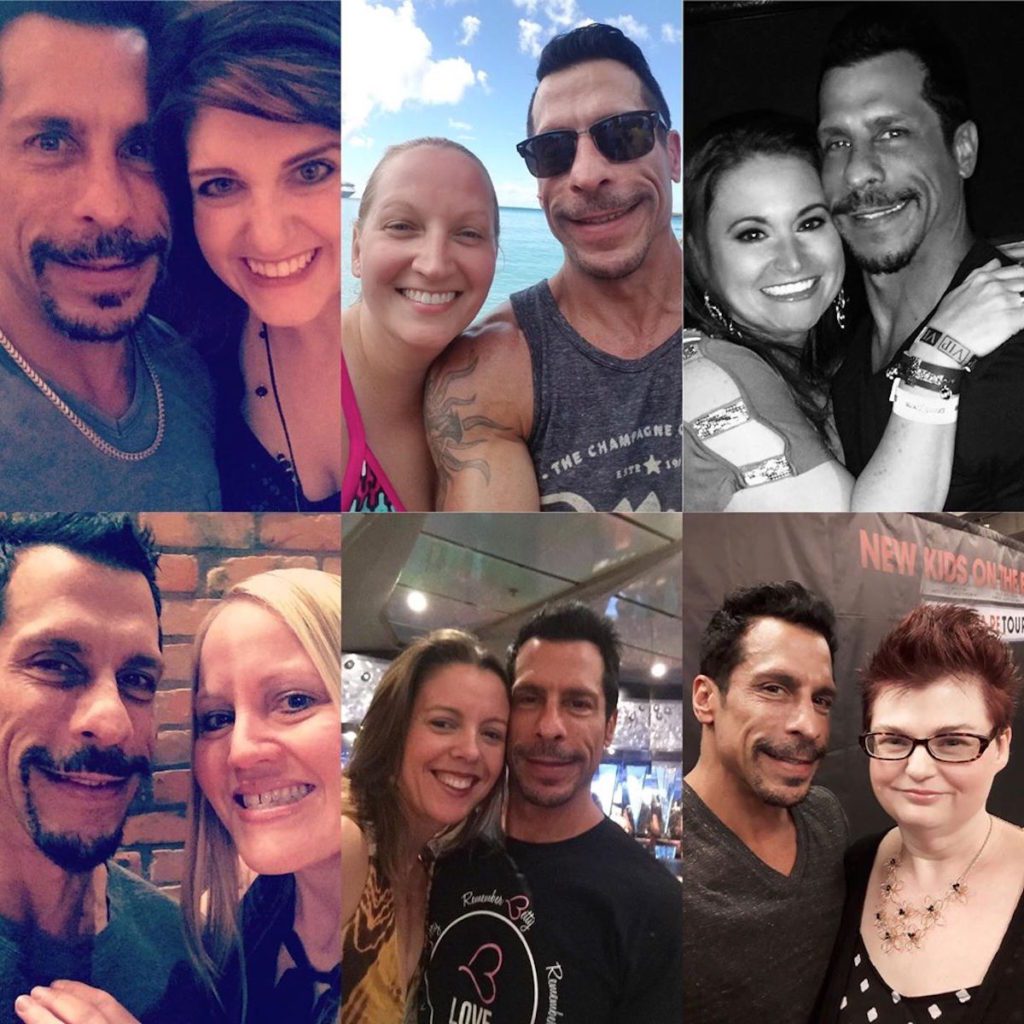 Danny Wood NKOTB Mixtape Tour fan selfies