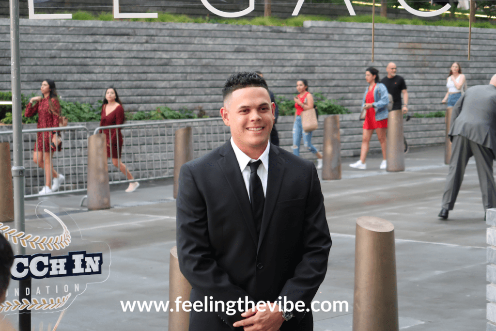 Gio Urshela at the CC Sabathia Pitcchin Foundation Gala in NYC on September 16, 2019