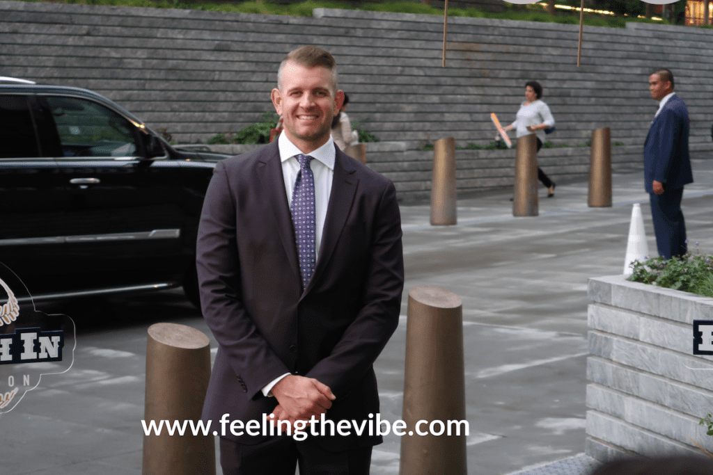 JA Happ arrives at CC Sabathia's Gala 2019